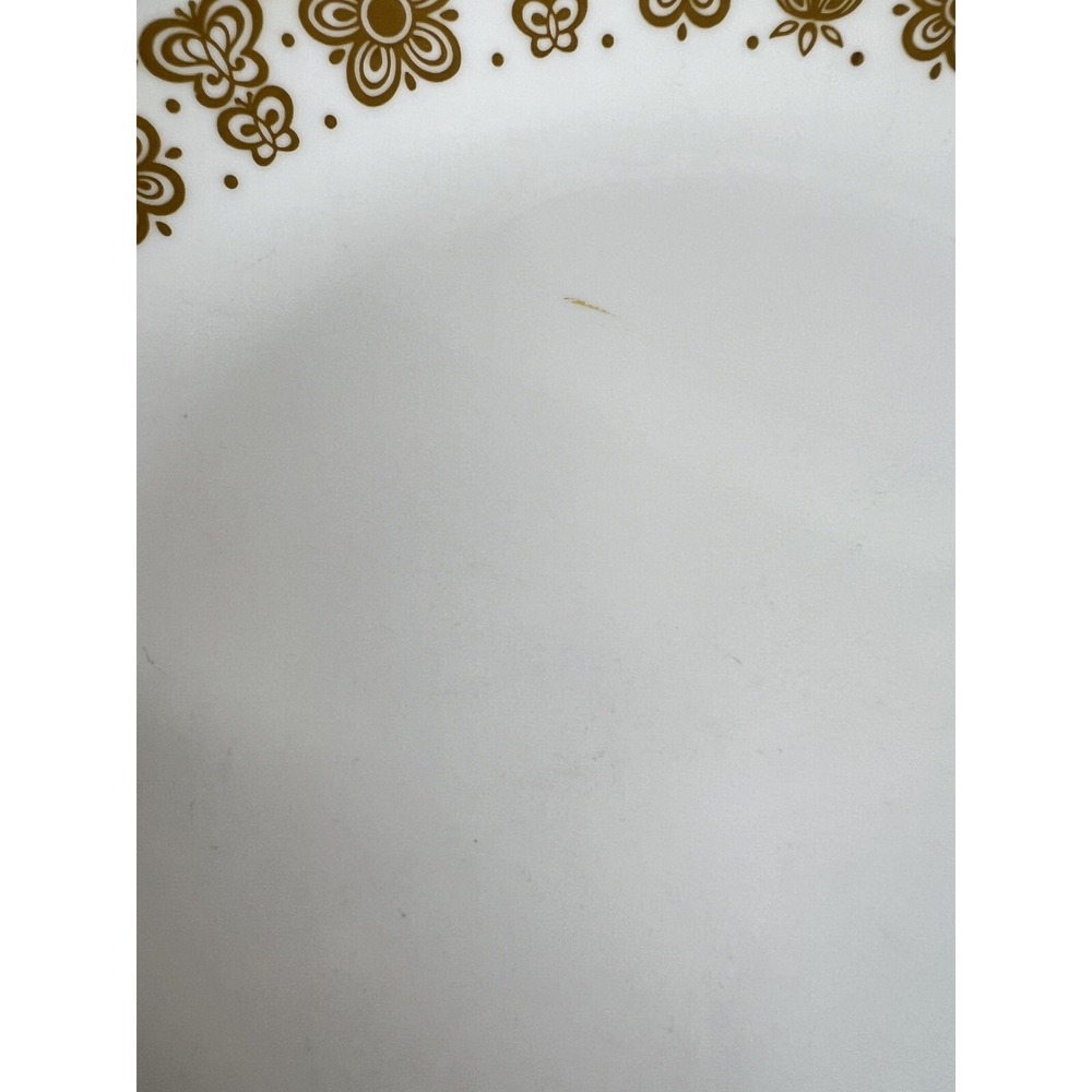 7 Corelle Butterfly Gold Dinner Plates Set 10 1/4 Inch Vitrelle Corning Vintage - Picture 2 of 12
